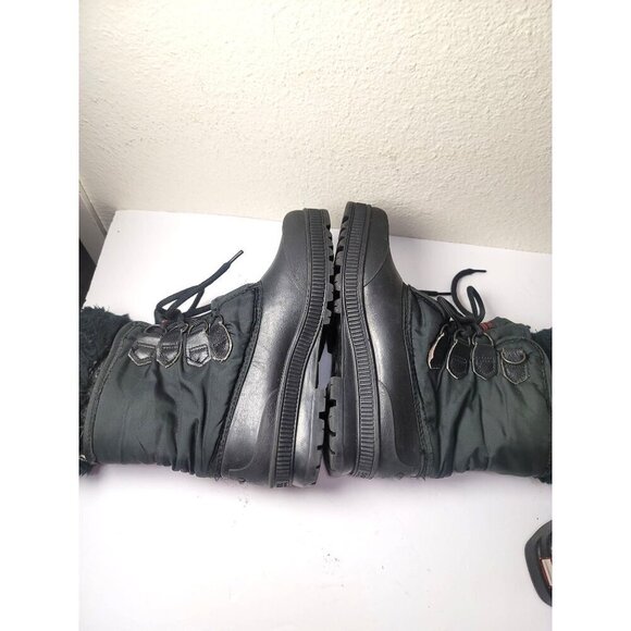 Vintage Sorel Winter Boots Women's Size 9 Black Insulated Waterproof Snow Boots - Picture 6 of 12